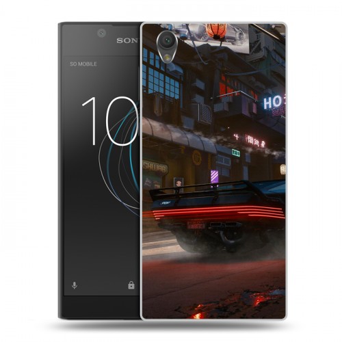 Дизайнерский пластиковый чехол для Sony Xperia L1 Cyberpunk 2077