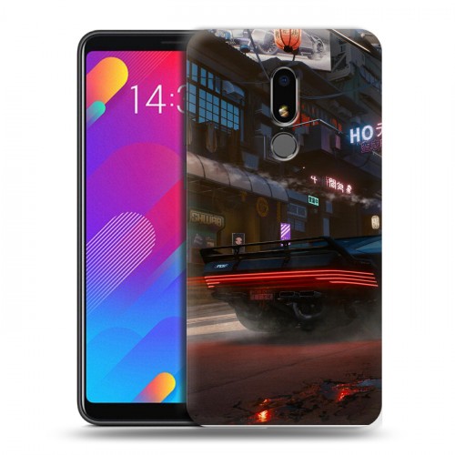 Дизайнерский пластиковый чехол для Meizu M8 Lite Cyberpunk 2077