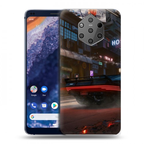 Дизайнерский силиконовый чехол для Nokia 9 PureView Cyberpunk 2077