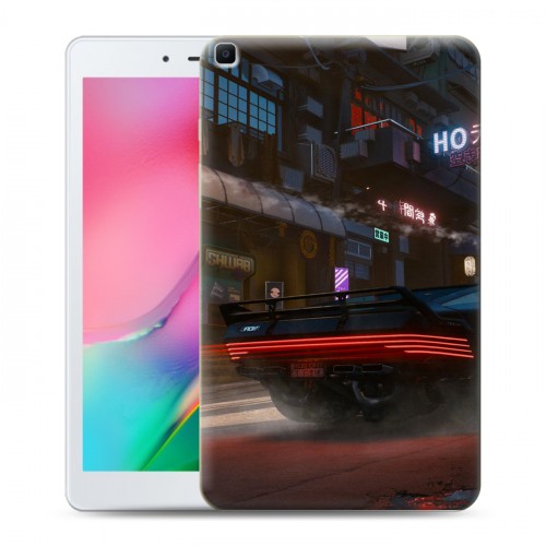 Дизайнерский силиконовый чехол для Samsung Galaxy Tab A 8.0 (2019) Cyberpunk 2077