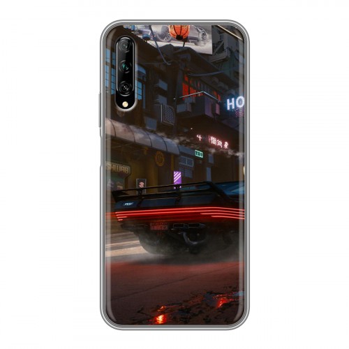 Дизайнерский силиконовый чехол для Huawei Y9s Cyberpunk 2077