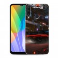 Дизайнерский пластиковый чехол для Huawei Y6p Cyberpunk 2077