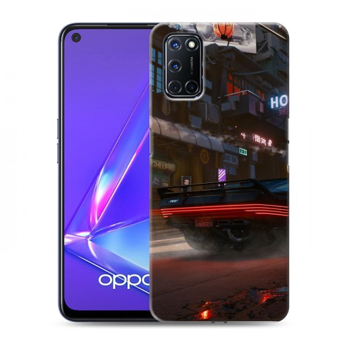 Дизайнерский пластиковый чехол для OPPO A52 Cyberpunk 2077