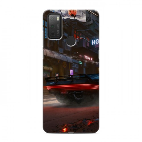 Дизайнерский силиконовый чехол для Alcatel 3L (2021) Cyberpunk 2077