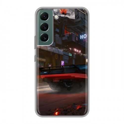 Дизайнерский силиконовый чехол для Samsung Galaxy S22 Cyberpunk 2077