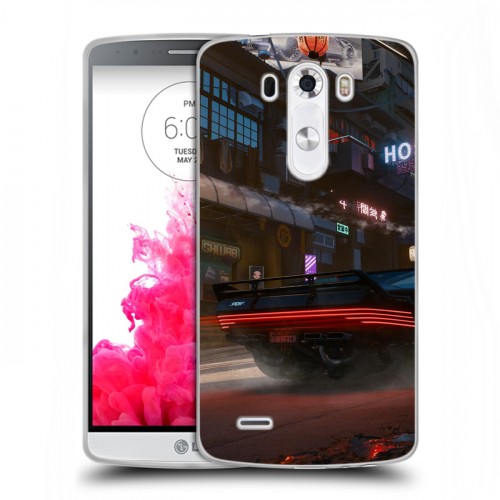 Дизайнерский силиконовый чехол для LG G3 (Dual-LTE) Cyberpunk 2077