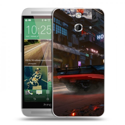 Дизайнерский пластиковый чехол для HTC One E8 Cyberpunk 2077