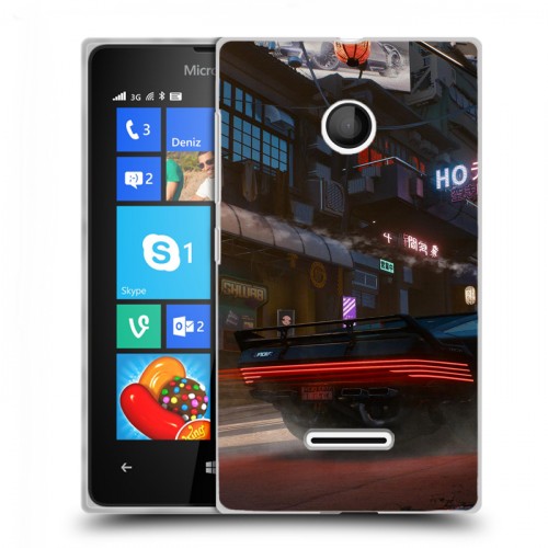 Дизайнерский пластиковый чехол для Microsoft Lumia 435 Cyberpunk 2077