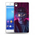 Дизайнерский пластиковый чехол для Sony Xperia Z3+ Cyberpunk 2077