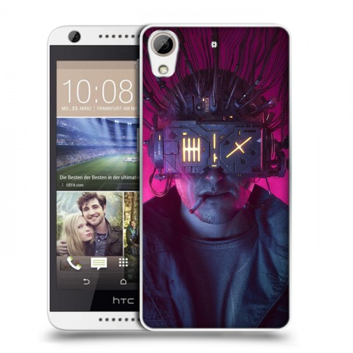 Дизайнерский силиконовый чехол для HTC Desire 626 Cyberpunk 2077