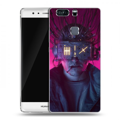 Дизайнерский пластиковый чехол для Huawei P9 Plus Cyberpunk 2077