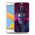 Дизайнерский пластиковый чехол для HTC 10 evo Cyberpunk 2077