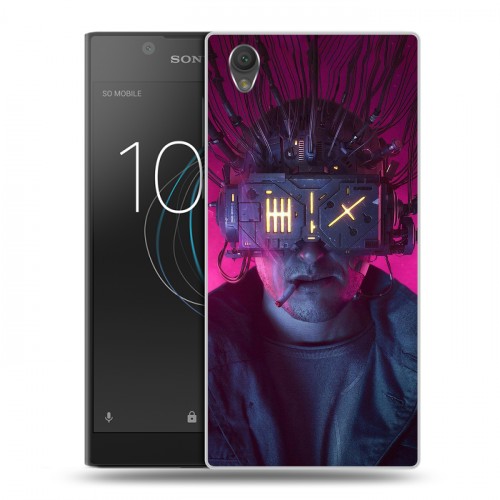 Дизайнерский пластиковый чехол для Sony Xperia L1 Cyberpunk 2077