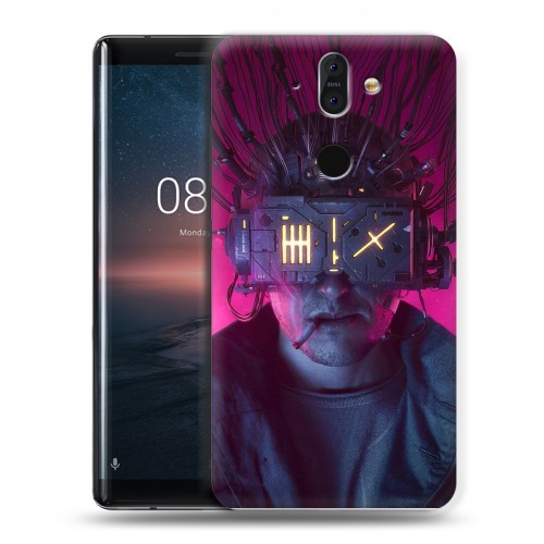 Дизайнерский пластиковый чехол для Nokia 8 Sirocco Cyberpunk 2077