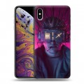 Дизайнерский силиконовый чехол для Iphone Xs Max Cyberpunk 2077