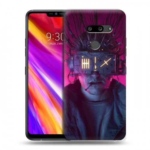 Дизайнерский пластиковый чехол для LG G8 ThinQ Cyberpunk 2077