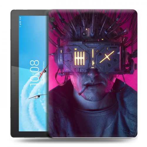 Дизайнерский силиконовый чехол для Lenovo Tab M10 Cyberpunk 2077