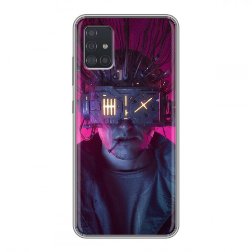 Дизайнерский силиконовый чехол для Samsung Galaxy A51 Cyberpunk 2077