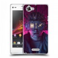 Дизайнерский пластиковый чехол для Sony Xperia L Cyberpunk 2077