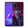 Дизайнерский пластиковый чехол для OPPO A52 Cyberpunk 2077