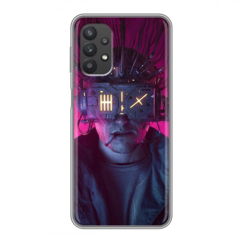 Дизайнерский силиконовый чехол для Samsung Galaxy A32 Cyberpunk 2077