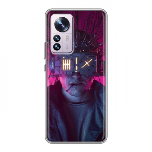 Дизайнерский силиконовый чехол для Xiaomi 12 Pro Cyberpunk 2077