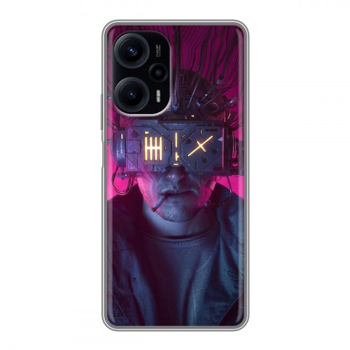 Дизайнерский силиконовый чехол для XIaomi Poco F5 Cyberpunk 2077