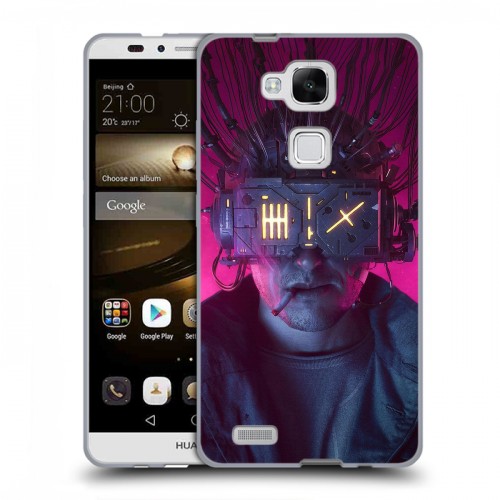 Дизайнерский силиконовый чехол для Huawei Ascend Mate 7 Cyberpunk 2077