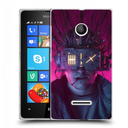 Дизайнерский пластиковый чехол для Microsoft Lumia 435 Cyberpunk 2077