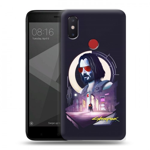 Дизайнерский силиконовый чехол для Xiaomi Mi8 SE Cyberpunk 2077