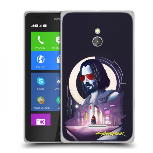 Дизайнерский силиконовый чехол для Nokia XL Cyberpunk 2077