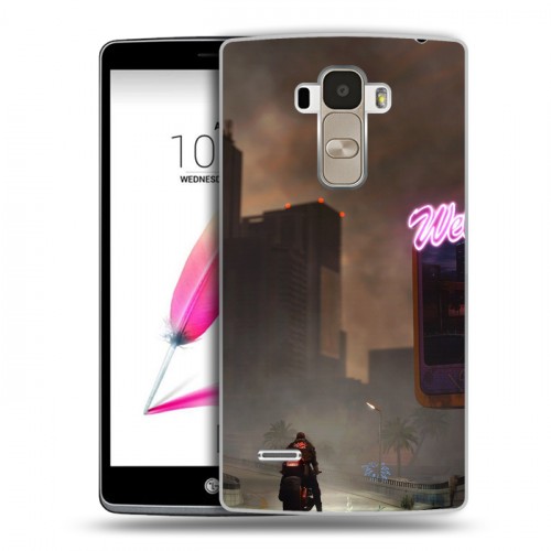 Дизайнерский силиконовый чехол для LG G4 Stylus Cyberpunk 2077