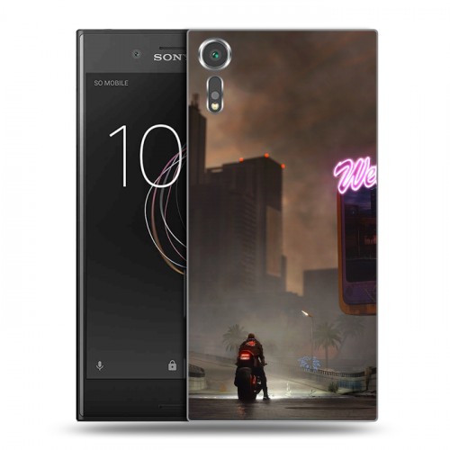 Дизайнерский пластиковый чехол для Sony Xperia XZs Cyberpunk 2077