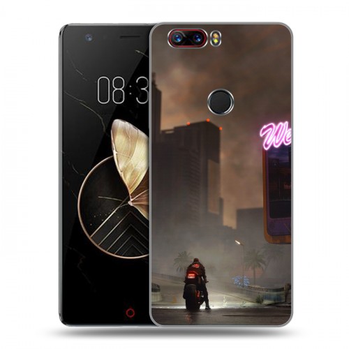 Дизайнерский пластиковый чехол для ZTE Nubia Z17 Cyberpunk 2077