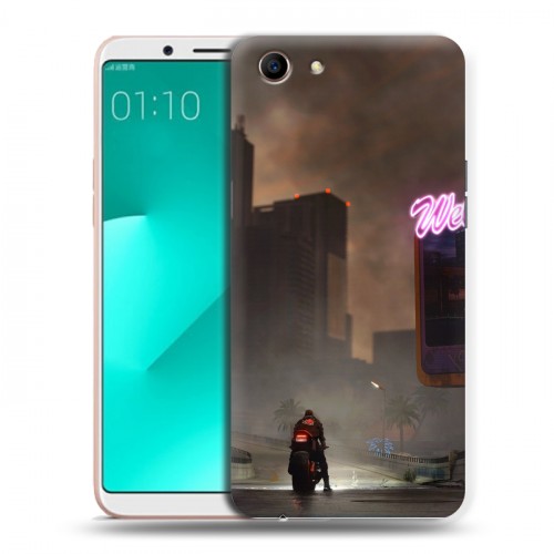 Дизайнерский пластиковый чехол для OPPO A83 Cyberpunk 2077