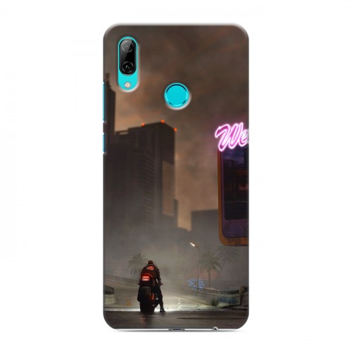 Дизайнерский пластиковый чехол для Huawei P Smart (2019) Cyberpunk 2077