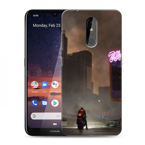 Дизайнерский силиконовый чехол для Nokia 3.2 Cyberpunk 2077