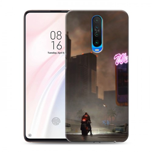 Дизайнерский пластиковый чехол для Xiaomi RedMi K30 Cyberpunk 2077