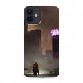 Дизайнерский пластиковый чехол для Iphone 12 Mini Cyberpunk 2077