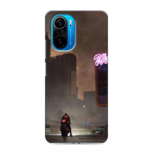 Дизайнерский силиконовый чехол для Xiaomi Poco F3 Cyberpunk 2077