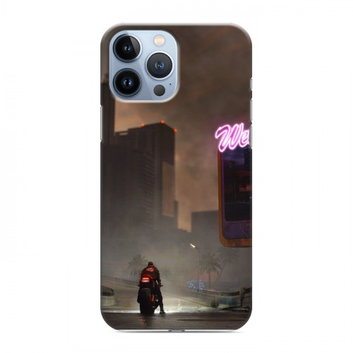 Дизайнерский пластиковый чехол для Iphone 13 Pro Max Cyberpunk 2077