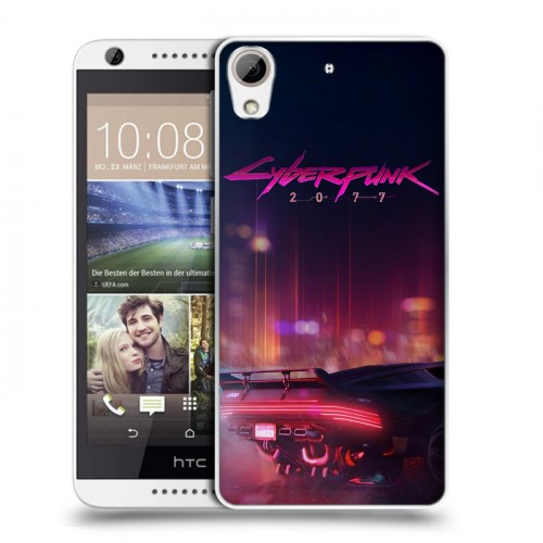 Дизайнерский силиконовый чехол для HTC Desire 626 Cyberpunk 2077