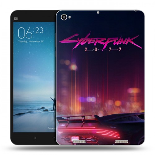 Дизайнерский силиконовый чехол для Xiaomi Mi Pad 2 Cyberpunk 2077