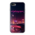 Дизайнерский силиконовый чехол для Iphone 7 Cyberpunk 2077