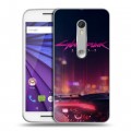 Дизайнерский пластиковый чехол для Lenovo Moto G Cyberpunk 2077