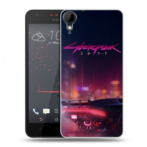 Дизайнерский пластиковый чехол для HTC Desire 825 Cyberpunk 2077