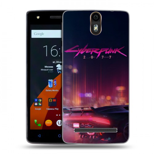 Дизайнерский силиконовый чехол для Wileyfox Storm Cyberpunk 2077