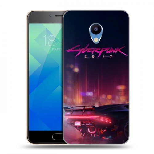 Дизайнерский пластиковый чехол для Meizu M5 Cyberpunk 2077