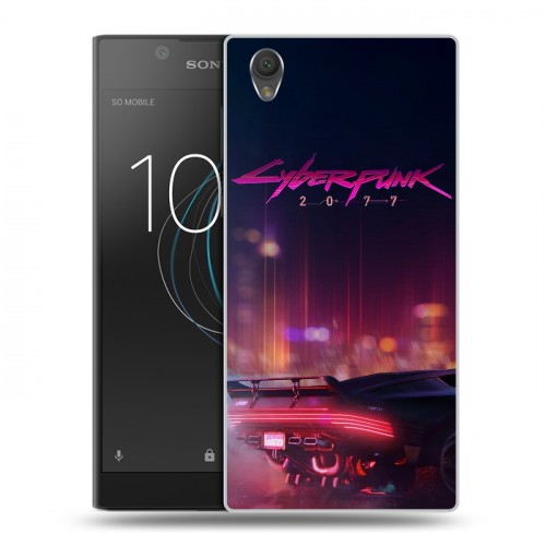 Дизайнерский пластиковый чехол для Sony Xperia L1 Cyberpunk 2077