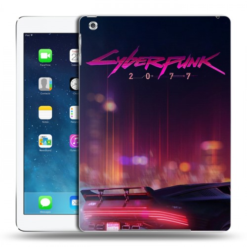 Дизайнерский силиконовый чехол для Ipad (2017) Cyberpunk 2077